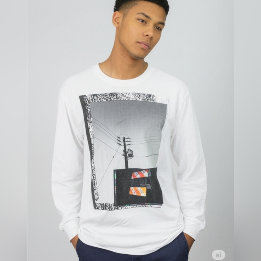 Mens Street Skate Long Sleeve Tee L